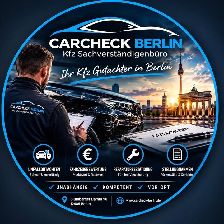 Foto zum Facebook-Beitrag von CARCHECK Berlin vom 10. September 2026