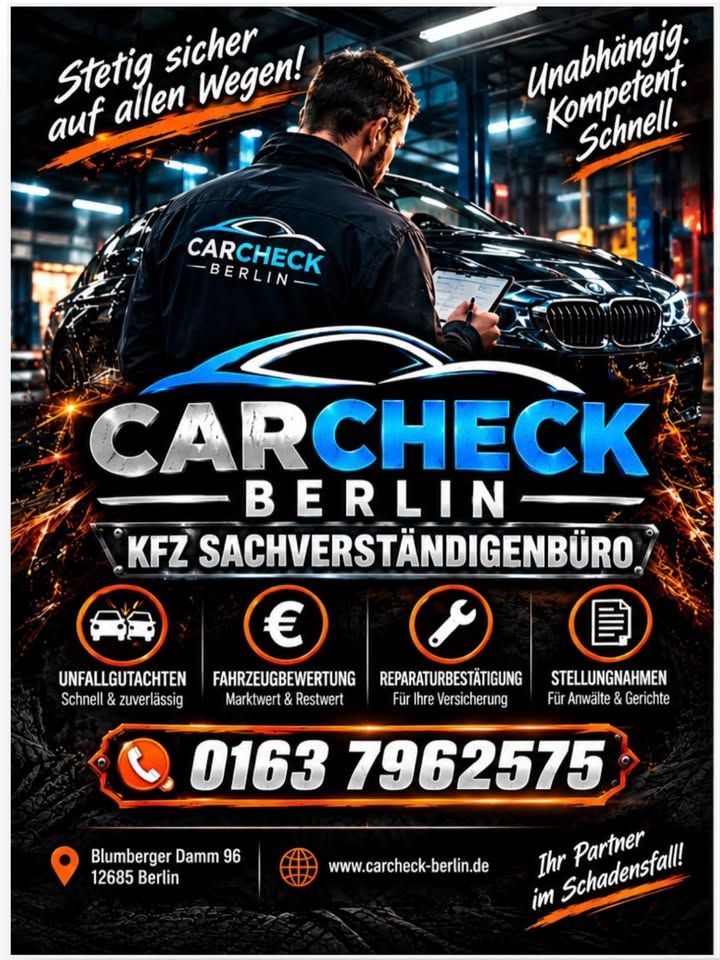 Foto zum Facebook-Beitrag von CARCHECK Berlin: #CarcheckBerlin
