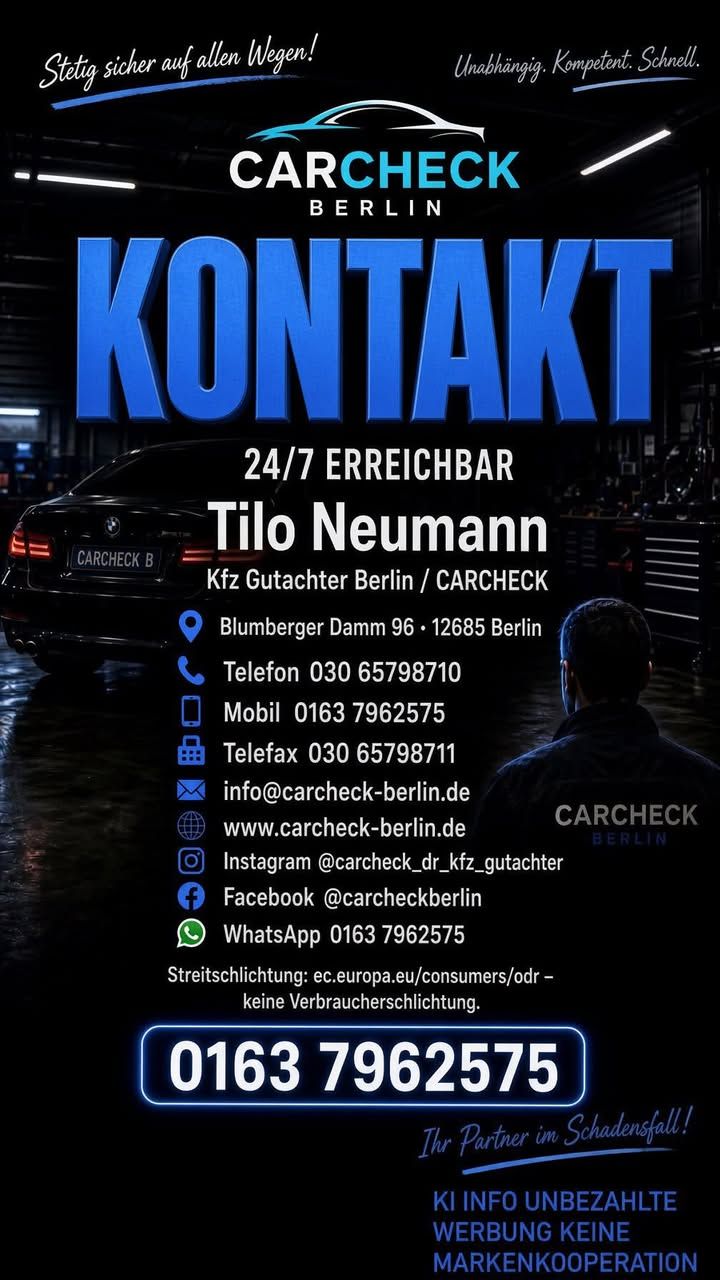 Foto zum Facebook-Beitrag von CARCHECK Berlin: #CarcheckBerlin