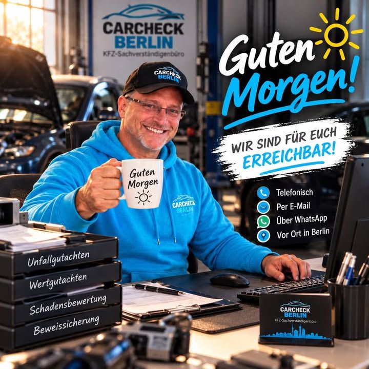 Foto zum Facebook-Beitrag von CARCHECK Berlin: 🚗 Unfall oder Fahrzeugschaden?