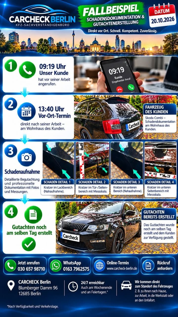 Foto zum Facebook-Beitrag von CARCHECK Berlin: 🚗💙 CARCHECK BERLIN – ZUVERLÄSSIGKEIT, DIE SICH IM ALLTAG ZEIGT!