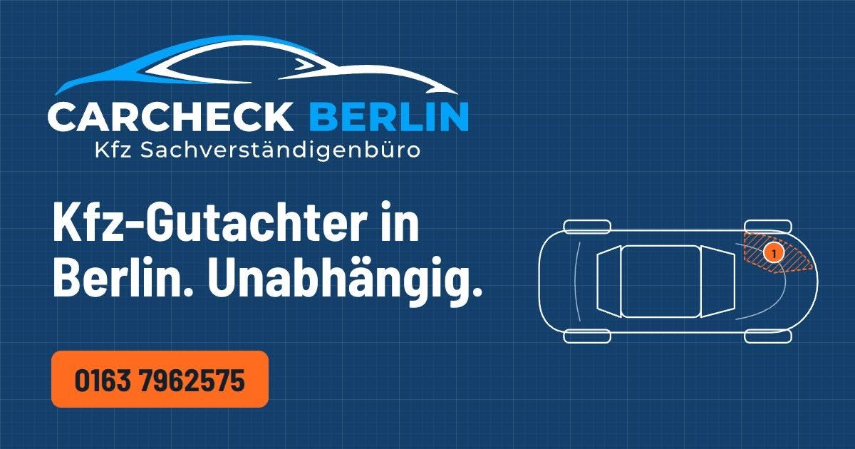 Foto zum Facebook-Beitrag von CARCHECK Berlin: 🚗💙 CARCHECK BERLIN – VOM ERSTEN KONTAKT BIS ZUM FERTIGEN UNFALLGUTACHTEN.