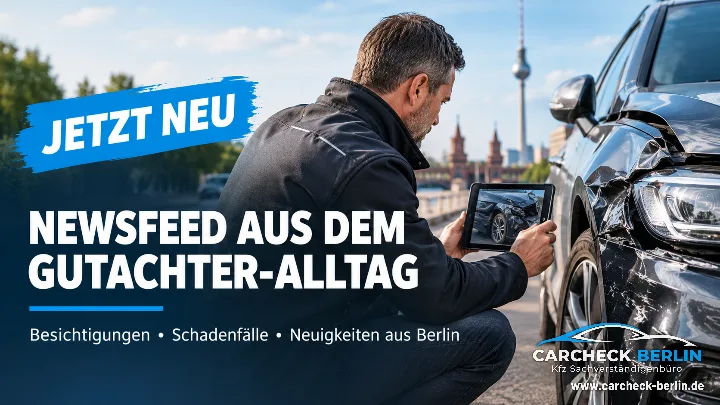 Newsfeed aus dem Gutachter Alltag von carcheck, Bundesweit
